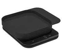 Rosti Mensura - Báscula digital de cocina con cuenco y función de tara, peso máximo 10 kg, 16,5 x 20,3 x 3,5 cm, color negro