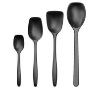 Rosti New Classic - Juego de cucharas mezcladoras (4 piezas), color negro