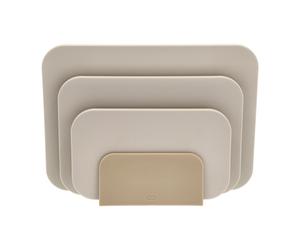 Rosti Set de 3 tablas de cortar y soporte Choptima Humus