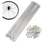 Rostros de bicicleta de 18 piezas, 9 13g a prueba de óxido 304 bicicleta de pulido de acero inoxidable habló con tapa de cobre para ruedas
