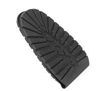 Rostros de Zapatos Antideslizantes de Goma Ros Frontales Reemplazo de Suelas para Zapatos Botas con un Diseño de Desgaste Duradero Suave y Flexible (Antepié negro)