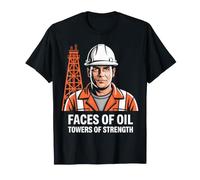 Rostros del petróleo - Diseño de Torres de Fuerza Camiseta