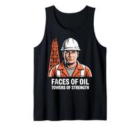 Rostros del petróleo - Diseño de Torres de Fuerza Camiseta sin Mangas