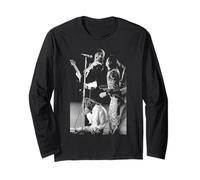 Rostros en gira Rod Stewart Ian McLagan Ronnie Wood Manga Larga