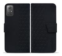 Rostsant Funda Compatible con Xiaomi Redmi Note 12S Funda Tapa Libro Movil Carcasa PU Cuero Funda Función de Soporte Billetera Flip Protectora Carcasa para Xiaomi Redmi Note 12S Negro