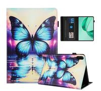 Rostsant Funda Honor Pad X8a 11 Pulgadas PU Caso de Cuero Funda Tipo Cartera Carcasa para Honor Pad X8a 11 Pulgadas Mariposa de Sombra