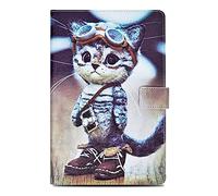 Rostsant Funda iPad Mini 7.9 Pollici,Carcasa iPad Mini 5/4 / 3/2 / 1 Caso a Libro Cover Billetera Función Dormir/Despierta Auto Funda per iPad Mini 1 2 3 4 5 - Gato de Aventura