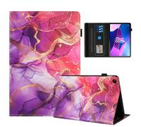 Rostsant Funda Lenovo Tab M10 3rd Gen 10.1 Pulgadas PU Caso de Cuero Funda Tipo Cartera Carcasa para Lenovo Tab M10 3rd Gen 10.1 Pulgadas 2022 TB-328FU/TB-328XU Mármol Rosa Dorado