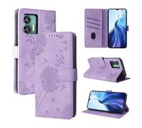Rostsant Funda Oukitel C36 Diente de león Carcasa de Cuero PU Billetera Magnético Funda del Libro con Ranuras para Tarjetas para Oukitel C36 Violeta