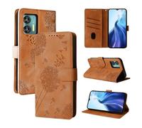 Rostsant Funda Oukitel C36 Diente de león Carcasa de Cuero PU Billetera Magnético Funda del Libro con Ranuras para Tarjetas para Oukitel C36 Marrón