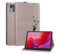 Rostsant Funda para Lenovo Tab M11 11 Pulgadas TB330FU Funda de Cartera de Cuero con Impresión de Molino de Viento Giratorio para Libro para Tarjetas para Lenovo Tab M11 2024 Rosa