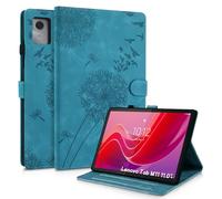 Rostsant Funda para Lenovo Tab M11 Funda de Cartera de Cuero con Estampado de Diente de león Cubierta magnética para Libro con Ranura para Tarjetas para Lenovo Tab M11 Azul