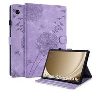 Rostsant Funda para Samsung Galaxy Tab A11+ 11 Pulgadas 2025 SM-X230/SM-X235/SM-X236B Funda de Cartera de Cuero con Estampado de Diente de león Cubierta magnética para Galaxy Tab A11 Plus Violeta