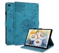 Rostsant Funda para Samsung Galaxy Tab a9 Plus Funda de Cartera de Cuero con Estampado de Diente de león Cubierta magnética para Libro con Ranura para Tarjetas para Funda Galaxy Tab a9+ Azul