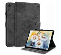 Rostsant Funda para Samsung Galaxy Tab a9 Plus Funda de Cartera de Cuero con Estampado de Diente de león Cubierta magnética para Libro con Ranura para Tarjetas para Samsung Tab a9+ Negro