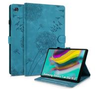 Rostsant Funda para Samsung Galaxy Tab S5e 2019 Funda de Cartera de Cuero con Estampado de Diente de león Cubierta magnética con Ranura para Tarjetas para Galaxy Tab S5e 10.5 SM-T720/SM-T725 Azul