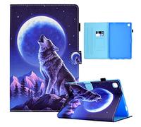 Rostsant Funda Samsung Tab A7 10.4" Caso de Función Dormir/Despierta Auto Funda Tableta para Samsung Galaxy Tab A7 2020 10.4 Pulgada SM-T500 / SM-T505 - Lobo