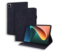 Rostsant Funda Xiaomi Pad 5 Carcasa Stand Ranura para Bolígrafo Función Patrón de Mandala Funda Protectora para Xiaomi Mi Pad 5 / Mi Pad 5 Pro 11 Pulgadas 2021 - Negro