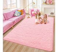 Rostyle - Alfombras de peluquería ultra suaves para dormitorios de niños, Moderno, Rosado, 4 ft x 6 ft