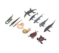 Rosvola 12 Uds. De Juguetes De Modelos De Animales Marinos Antiguos, Diseño Exquisito para Juegos Imaginativos y Regalos Educativos De Plástico