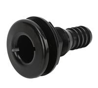 Rosvola Accesorio de Conexión de Manguera Pasante de 1 Pulgada, Fácil Instalación para Barcos, ABS Resistente a Impactos de Calidad (Black)