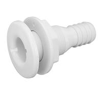 Rosvola Accesorio de Conexión de Manguera Pasante de 1 Pulgada, Fácil Instalación para Barcos, ABS Resistente a Impactos de Calidad (White)