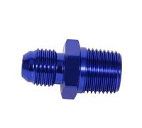 Rosvola Adaptador de Montaje de Llamarada Macho AN6 de Aluminio, Acabado Duradero para Conexión de Aceite de Alta Presión, 3/8" NPT