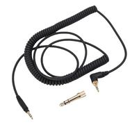 Rosvola Cable de Sonido con Resorte para Auriculares, Extensión Premium en Espiral de 3,5mm para EAH-DJ1200, Cabina de DJ, Estudio en Casa, 140-330cm