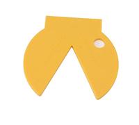 Rosvola Calibrador de Verificación de Garra de Pezuña, Herramienta de Medición de Plástico de Ingeniería Portátil Compacta para la Salud del Ganado, Amarillo, 1 Unidad
