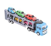 Rosvola Camión Portacoches de Transporte de Juguete con Diseño Desmontable para Niños, Juego Interactivo y Desarrollo de la Imaginación, Material de Aleación, 1 Unidad (Blue)