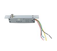 Rosvola Cerradura de Perno Eléctrico DC 12V, Diseño Duradero Antipalanca con Retardo de Tiempo para Seguridad de la Oficina en el Hogar, Aleación de Aluminio, 1 Unidad (Bloqueo de apagado)