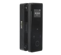 Rosvola Cerradura de Puerta de Vidrio Digital Inteligente para Oficina, Entrada sin Llave con Contraseña de Huella Dactilar, Acceso a Tarjeta de Identificación, Aleación de Al, 12mm, sin Marco