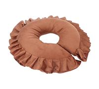 Rosvola Cojín para el Cuello en Forma de U, Almohada Suave para Spa y Masaje, Fibra de Poliéster de Primera Calidad, Cómodo Soporte de Viaje, 1 Unidad (Café)