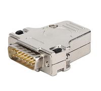 Rosvola Conector Serie D-Sub Premium Adaptador de Interfaz Macho de 15 Pines para Ingeniería Eléctrica Rendimiento de
