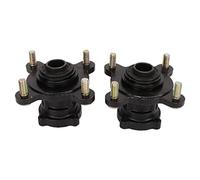 Rosvola Conjunto de Cubo de Llanta de Rueda de Freno de Disco Delantero de Aleación de Acero Confiable para Go Kart ATV Heavy Duty 2 Unidades