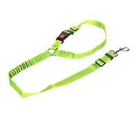 Rosvola Correa de Seguridad Ajustable para Cinturón de Seguridad para Mascotas, Diseño Reflectante de Nailon Duradero para Perros de Todos los Tamaños, Evita Accidentes (Verde Fluorescente)
