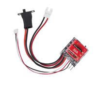 Rosvola ESC Cepillado, Mini Controlador Electrónico de Velocidad 30A con Freno, para Coches RC Escala 1/18 1/24 /32 con Baterías LiPo NiMH 2S