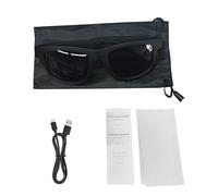 Rosvola Gafas Inteligentes con BT Música y Llamada Montura Liviana para Actividades Al Aire Libre Ciclismo y Correr Protección UV Gafas Auriculares 2 en 1 (Black)