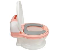 Rosvola Inodoro de Entrenamiento para Ir Al Baño para Niños Pequeños con Cojín Suave de PU para una Fácil Transición e Independencia, Diseño Desmontable, Adecuado para Niños y Niñas (rosa blanco)