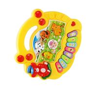 Rosvola Instrumento Electrónico para Bebés, Juguete con Teclado Musical, Piano Educativo y Creativo para Niños, Diseño de Plástico Duradero, 1 Teclado Musical (Yellow)