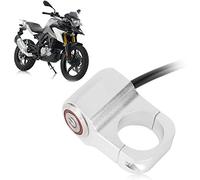Rosvola Interruptor de Faro de Manillar de Aleación de Aluminio Resistente Al Agua con Luz Indicadora LED Roja para Motocicletas y Vehículos Todo Terreno de 25 Mm