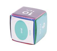 Rosvola Juego de Dados Blandos, Juguete Educativo Multifuncional para Aula y Hogar, Espuma Suave de 10x10x10cm, 48 Tarjetas