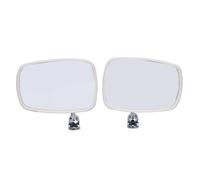 Rosvola Juego de Espejos para Puerta de Coche, Izquierda y Derecha, Espejo Retrovisor de Ajuste Manual con Espacio entre Orificios de 65 Mm, para 104 202 203 204 304 402 403 404 504 150 160 180 1970