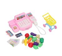 Rosvola Juego de Juguetes con Caja Registradora, Luces Musicales de Colores Brillantes para Niños a Partir de 3 Años, Plástico Duradero, 18,8 X 11 Cm