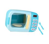 Rosvola Juego de Juguetes para Horno Microondas para Niños con Música Vívida y Bandeja Giratoria para Juegos de Simulación, Regalo de Cumpleaños Niños, Hecho de ABS Seguro (Blue)
