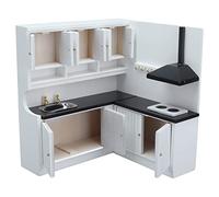 Rosvola Juego de Miniaturas de Madera para Cocina de Casa de Muñecas, Aspecto Bonito para Juegos de rol, Muñecas 1:12, 1 Mueble de Tocador, Campana Extractora