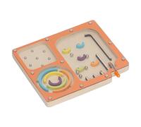 Rosvola Juego de Pinball de Mano para Niños, Juguete Educativo para el Desarrollo de Habilidades y Habilidades Motoras Finas, Juego de Laberinto de Madera de Colores Brillantes para Niños (Talla
