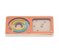 Rosvola Juego de Pinball de Mano para Niños, Juguete Educativo para el Desarrollo de Habilidades y Habilidades Motoras Finas, Juego de Laberinto de Madera de Colores Brillantes para Niños (Talla