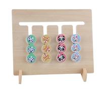 Rosvola Juguete de Bloques con Forma de Madera para el Desarrollo Cognitivo y el Aprendizaje Temprano, Rompecabezas de Clasificación de 4 Colores para Niños, Mejora Las Habilidades Motoras Finas