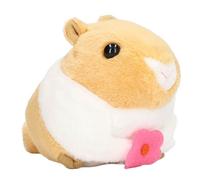 Rosvola Juguete de Peluche de Hámster Mecánico para Niños, Giratoria Suave y Vívida para Decoración del Hogar, 11x14x11cm